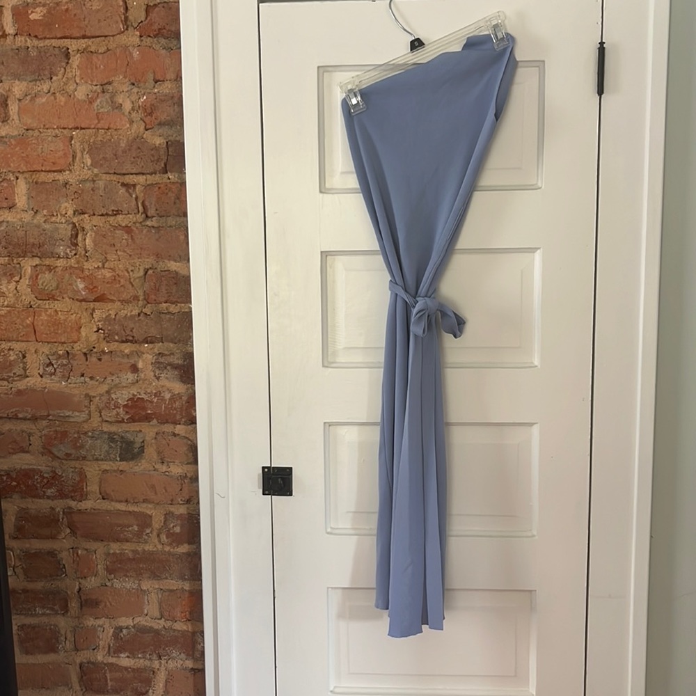 Light Blue One Shoulder Dress